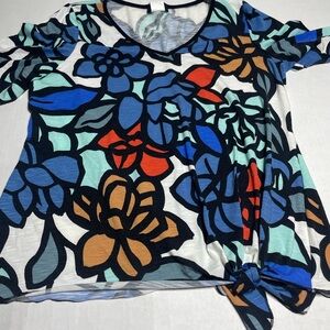 Brianna Floral Print Women's Top XL